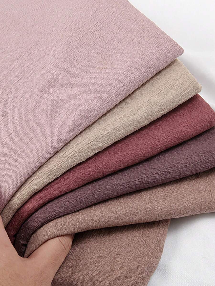 Khăn trùm đầu nữ 1 mảnh cao cấp - Thiết kế chống nhăn, khăn choàng mềm mại cho mùa hè, phong cách đeo đa năng (Mũ đội đầu thời trang mới dùng hàng ngày) cho trang phục - khăn trùm đầu màu trơn - Xem 1