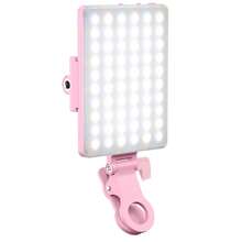 Lampe selfie pour téléphone, ordinateur portable, tablettes, appareil photo, vidéo, avec clip avant et arrière, 3 modes d'éclairage réglables pour téléphone, compatible avec , Android, iPad, ordinateur portable, pour le maquillage, les selfies, Vlog convient pour les selfies et la diffusion en direct, lumière portable