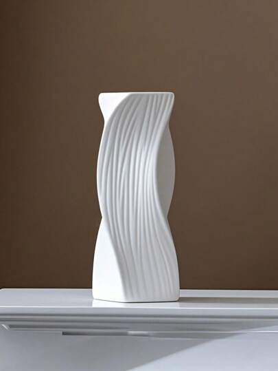 1pc Unbreakable PP Material Flower Vase, Floral, Home Living Room, Tafel ation, Meubel Piece, Girlfriend, Mother's Day Room Glass Vase