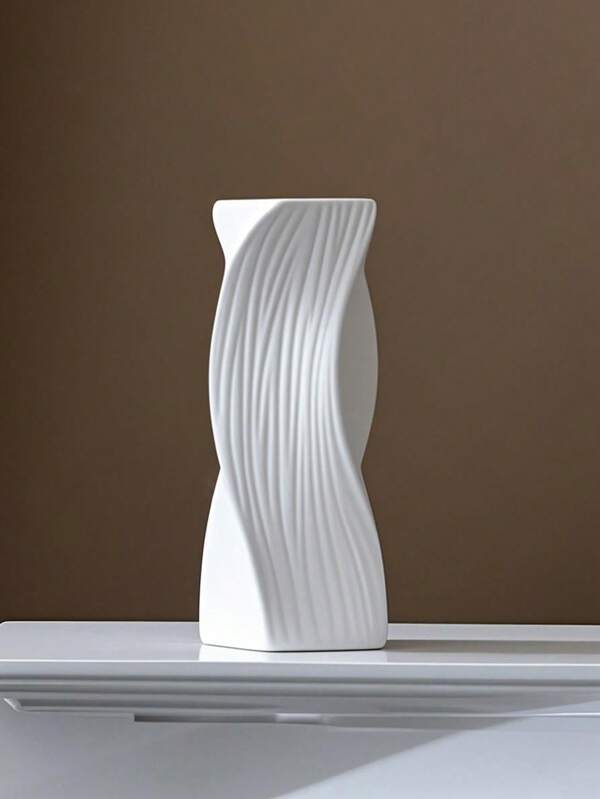 1 قطعة مزهرية من مادة البولي بروبلين غير قابلة للكسر، مناسبة للزهور وديكور المنزل والغرفة المعيشية وتزيين الطاولة والقطع المركزية، هدية للصديقة وهدية عيد الأم، مزهرية زجاجية لديكور الغرفة