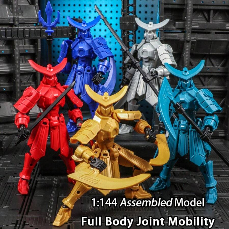 6pcs Completed MerryXD T13 Posable Action Figure, Dummy Nova Titan Lucky 13 3D Printed Articulated Movable Doll - Multicolor - View 1