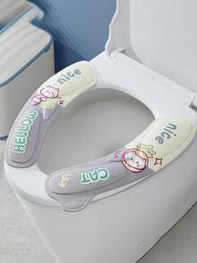 1 Pc Universal Toilet Lid Cover, Warm Toilet Seat Cover, Home Bathroom Accessories For Winter Bathroom Decor Summer