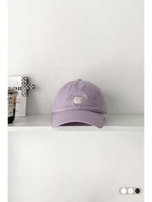 1 件装软冠简约休闲棒球帽，时尚平边按扣太阳帽，轻便男女通用春夏百搭字母刺绣棒球帽 - 字母棒球帽 - 查看 19