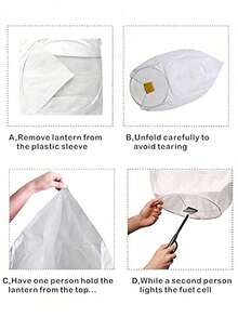 5/10/20/50pcs Chinese Lanterns To Release The Sky, Release The White Candle Paper Lanterns, Candle Lamps. Ideal For Family Gatherings, Commemorative Activities, Love Tokens, Weddings, Birthdays, Commemorations, Parties - Multicolor - View 6