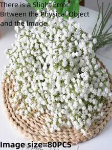 Set de 10/20/30/50 flores de cielo estrellado simuladas, ramo de simulación fresco y romántico, hecho de material de plástico que nunca se desvanece, utilizado para la decoración del hogar, exterior, jardín, boda, hotel, auditorio, fiesta, decoración del ambiente para cumpleaños, accesorios fotográficos de boda, decoración de mesa de sala de estar en el hogar
