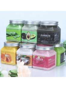 12 Naural Fruit Body Scrub Exfoliates Body Random Flavor - Pink - View 6