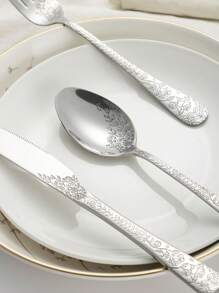 Ensemble de 20 pièces de couverts en acier inoxydable, comprenant couteaux, fourchettes et cuillères. Ensemble de couverts occidentaux convenant pour la maison, la cuisine, le restaurant, l'hôtel et les mariages. Ensemble d'ustensiles de cuisine.