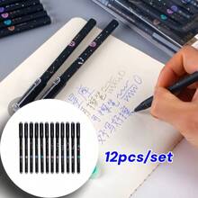 2pcs/4pcs/12pcs/24pcs/27pcs Erasable Ball Pens (Black/Red/Blue/Green Refills Available), 0.5mm Thermal Erasable Ink Pen, Durable & Easy To Correct, Keep Text Neat, Creative Student Stationery, Suitable For Note-Taking, Pricing, Highlighting Etc., Can Be Given As Learning Rewards, School Prizes To Students, Classmates, Teachers