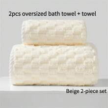 Super Large Bath Towel, Super Soft Absorbent Super Large Bath Towel Set Microfiber Quick Drying Bath Towel Suitable For Hotels, Bathrooms, Guest Rooms, Spas, Gyms Back To School For Beauty Salon Home Bathroom