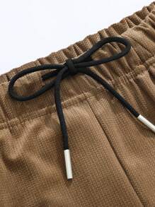 Pantaloni din velur cu picior largi, plisați, pentru bărbați, pantaloni țesuți cu textura uni, lejer, la modă și versatili, primăvară/toamnă