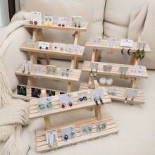 Kệ trưng bày đồ trang sức bằng gỗ, Giá trưng bày nước hoa và phụ kiện, Kệ lưu trữ đồ thủ công mỹ nghệ mẫu giáo, Đạo cụ trưng bày đồ trang sức, Tổ chức để bàn - Nhiều màu - Xem 3