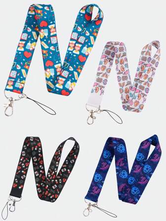 1 件医生护士挂绳钥匙扣，细胞和器官图案手机吊坠配件身份证信用卡通行证