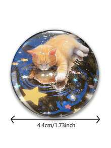 1 件 4.4 厘米/1.73 英寸趣味图案徽章、别针胸针，适合佩戴在衣服、包包、背包上，是送给朋友和家人的有趣礼物 - 彩色 - 查看 2