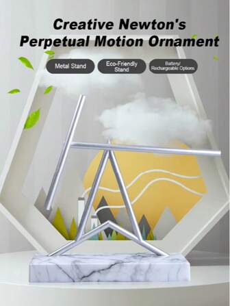 Pendule à chaos à lévitation magnétique - Un jouet de table premium flottant pour la décoration de bureau de cadre, un cadeau pour la technologie du futur pour les hommes, et un art moderne pour la maison avec un effet de mouvement permanent et un objet anti-stress
