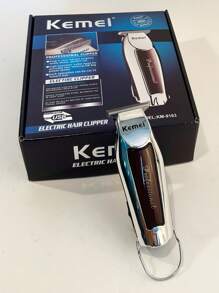 Kemei KM-9163 Electric Hair Trimmer T-Blade Scuplting Clipper Zero Gapped Clipper For Men Low Noise Haircut Machine Portable Mini Hair Clipper Classic Design