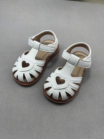 Summer Girls Love Sandals Child Dress Shoes Soft Kids Sandal Outdoor Flat Closed Toe Elegant