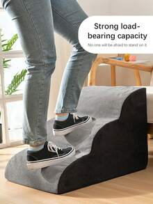 1pc Non-Slip Solid Color Removable & Washable Pet Stairs, Elastic & High Strength, Suitable For Indoor Use On Sofa/Bed, For Small/Medium Pets - Multicolor - View 4