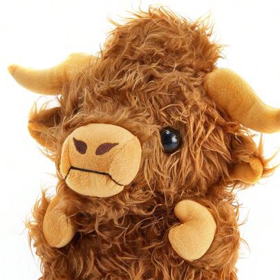 Bedtime Baby Sleep Soothers Plush Highland Cow Stuffed Animal Toy With Night Light And Music Birthday Gift For Toddler