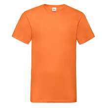 Fruit of the Loom Mens Valueweight V Neck TShirt (Orange) - 橘色 - 查看 1