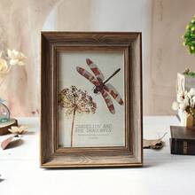 1 件复古相框小号 4x6、5x7、6x8 乡村风格相框，水平和垂直，壁挂或桌面展示，非常适合家庭和办公室装饰、家居装饰、肖像相框、结婚周年纪念复古海报框、圣诞节复古别致礼物 - 彩色 - 查看 15