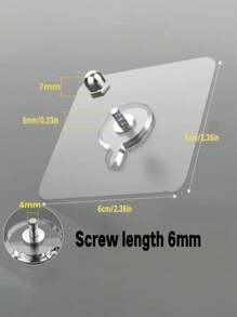 20 Ganchos adhesivos de alta resistencia, ganchos de pared montados con tornillos sin perforación, ganchos de pared impermeables de tornillo con acabado sin costuras, ganchos adhesivos de alta resistencia para cocina, baño, hogar y oficina