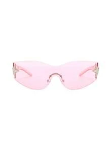 1pc Women's Frameless Star Decor Y2K Style Eyeglasses, Suitable For Daily Use For Summer Beach Vacation,Outdoor,Travel
