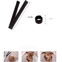 Franse donut haarknotmaker schijfkrulroller voor vrouwen meisjes DIY magische schuimsponzen styling haarclip stylingtool accessoires gemaakte haarband, terug naar school, essentiële reis- en vakantiebenodigdheden, haaraccessoires voor vrouwen