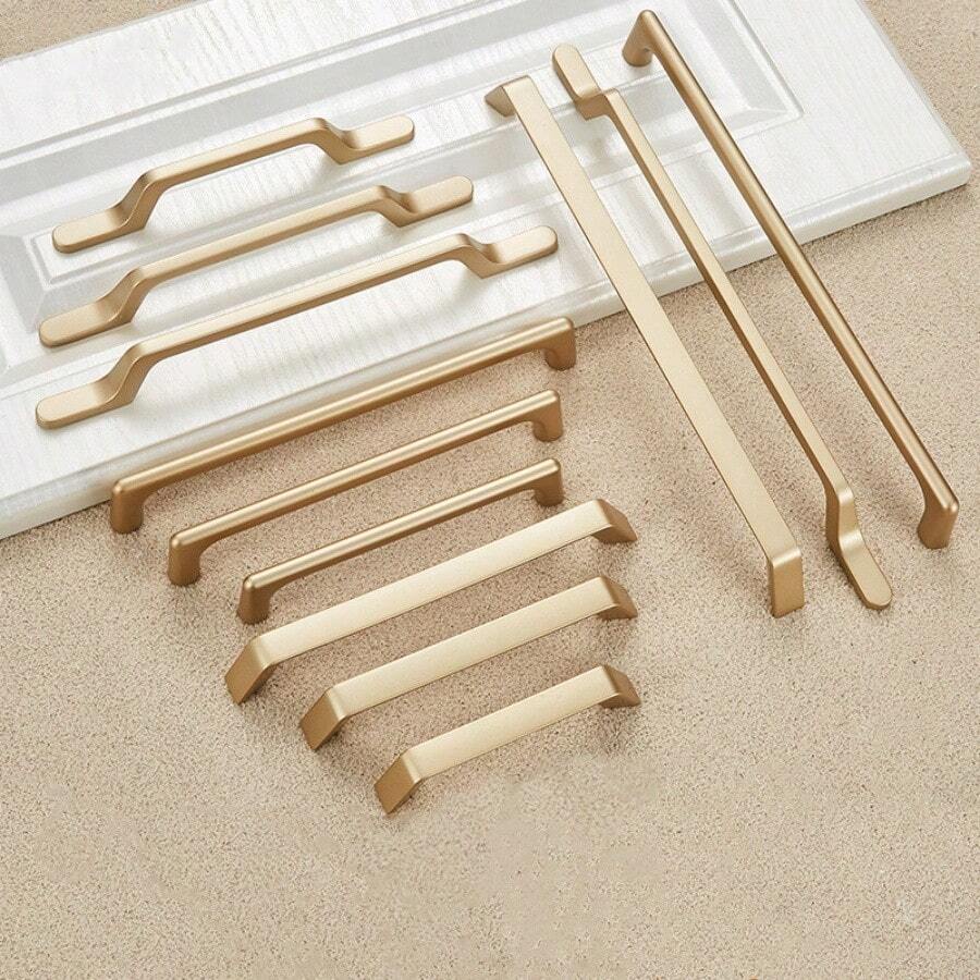 1 Pc Modern Simple Gold Cabinet Drawer Handle Nordic Shoes Cabinet Handle Wardrobe Door Single Hole Handle Furniture Hardware Accessories