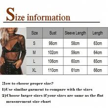 Mesh Long Sleeve Top For Women, Lace Sheer Tops See Through Mock Neck Floral Embroidery Sheer Blouce Fishnet Shirt - 白色 - 查看 5
