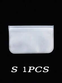 5pcs Reusable Food Storage Bags - Silicone Freezer Bags, Leakproof & Airtight, Stand Up Bags For Meat, Fruit, Vegetables - Multi-Purpose Food Organizer