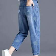 25Pcs Jeans Patches 5 Color Iron On Patches Inside & Outside Strongest Adhesive For Jeans Repair Clothes Decorating