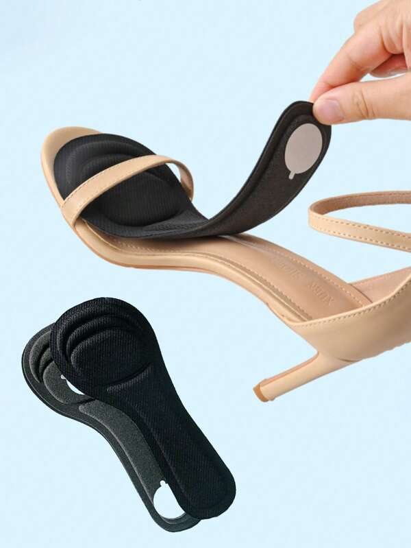 1 par de plantillas para tacones altos de mujer de EVA, autoadhesivas, transpirables, suaves y antideslizantes, 7 pulgadas, aptas para usar en verano