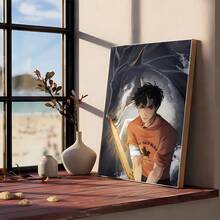 1 件现代卡通 P 珀西·杰克逊海报帆布画俱乐部酒吧纸质复古海报墙壁艺术画卧室书房贴纸无框架 - 彩色 - 查看 11