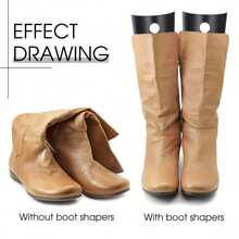 2 Pairs Boot Shaper & Supporter, Prevent Boot Deformation & Creasing, Suitable For Men & Women - Black - View 4