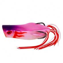 HENGJIA 1 件装 7 厘米/14 克软鳐蛙波爬钓鱼诱饵假鱼钩摇摆饵鲤鱼钓鱼渔具 - 彩色 - 查看 14