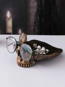 1pc Creative Skeleton Beauty Tray, Jewelry Rack,Suitable For Home Decor, Bedroom Decor, Office And Students, The Best Gift For Loved Ones,For Holiday Beach, Bathroom Collection, Bedroom Collection, Large Capacity