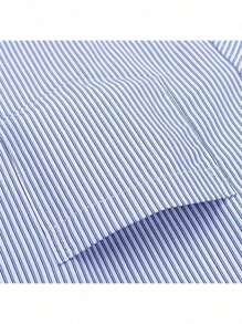 Nueva camisa a rayas de negocios, camisa de manga larga para hombres de primavera y otoño, camisa ajustada de estilo coreano para entrevistas, atuendo de negocios