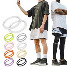 2pcs Silicone Knee Pads, Knee Brace For Basketball, Football, Running, Cycling, Fitness, Elastic Fixation To Protect Patella - Multicolor - View 2