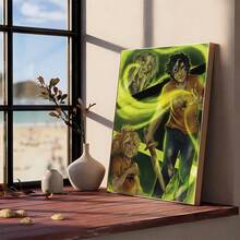 1 件现代卡通 P 珀西·杰克逊海报帆布画俱乐部酒吧纸质复古海报墙壁艺术画卧室书房贴纸无框架 - 彩色 - 查看 21