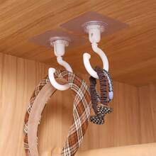 10pcs Rotatable Sticky Hooks For Wind Chimes, Plants And Ceiling Decor - No Drill Ceiling Hooks With Strong Adhesive Back To School