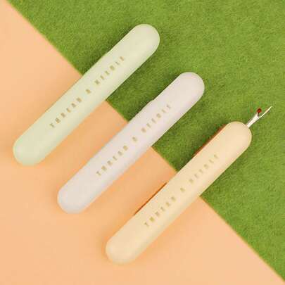 1 peça multifuncional 2 em 1 enfiador e abridor de costura ferramenta de costura, acessórios de costura doméstica