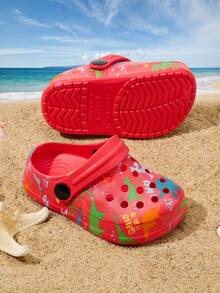 1 Pair Girls' Cute Cartoon Fashion Comfortable Casual Lightweight Breathable Beach Sandals, Spring/Summer