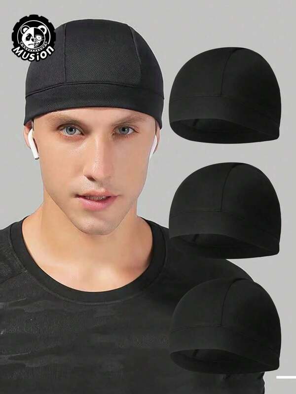 Musion Mesh Helm Innenfutter, nimmt Schweiß auf, Skull Cap schnelltrocknend, Sportmütze für Radfahrer
