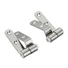 Stainless Steel Toilet Seat Hinge Flush Toilet Cover Mounting Connector Toilet Lid Hinge Mounting Fittings Replacement Parts Bathroom Bathroom Accessories Bathroom Tools - Silver - View 8