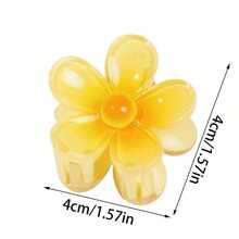 12 件可爱发夹套装，绉色果冻紫荆花防滑发夹，Y2k 配饰海滩配饰，小紫荆花设计发夹，适合女孩参加派对