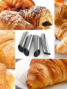 Rolled Pastry Tube, Stainless Steel Non-Stick Danish Pastry Mold, Suitable For Croissant Shell Cream Rolls, Used For Croissant Shell Cream Rolls, Baking Tools, Kitchen Gadgets, Kitchen Accessories, Home Kitchen Supplies - Multicolor - View 5