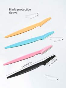 30 piezas. Set de recortador de cejas, recortador de cejas, recortador de cejas de mango largo, herramienta de belleza, utilizado para recortar las cejas, afeitadora, herramienta de exfoliación de precisión recortador de cejas, hoja de afeitadora facial, hoja de recortador de cejas y afeitadora con cubierta protectora, utilizado para eliminar el vello facial y corporal, adecuado para viajes, adecuado tanto para hombres como para mujeres. 1/3/6/12/24 piezas.