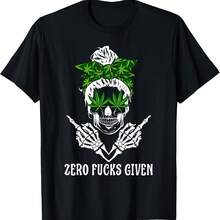 Men Women  Skull   420 THC  Lover T-Shirt - Black - View 1
