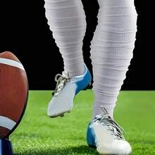 1 Pair Extra Long Football/Soccer Socks For Men, Manually Folded Long Knee High Sports Socks - Multicolor - View 5