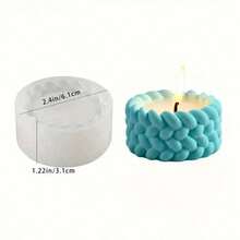 Macrame Candle Holder Mold, Cement Wax Burner Candle Cup Mold, Home Decor Bedroom Fragrance Stone Container, Atmosphere Lasting Scented Gift Mold